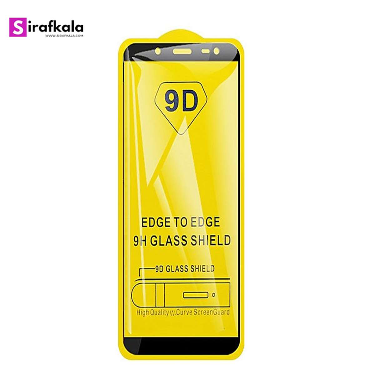 محافظ صفحه نمایش شیشه‌ای مناسب گوشی موبایل سامسونگ گلکسی A6