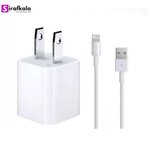 شارژر-اصلی-آیفون-همراه-با-کابل-Apple-iPhone-AC-Charger-Adapter-2-Pin